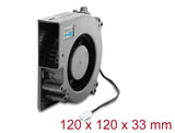 Delock 67497 Blower Fan 12V Dc 120 X 120 X 33Mm, 3 Pin Fan Connector