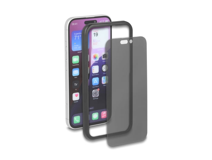 Delock 81647 Screen Protector Privacy Glass For Iphone 17 Pro, 2 Ways