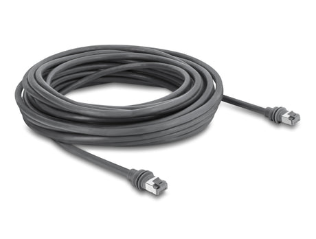 Delock 90666 Rj45 Patch Cable Cat.6 Compatible With Starlink Gen3 - 10 M Grey