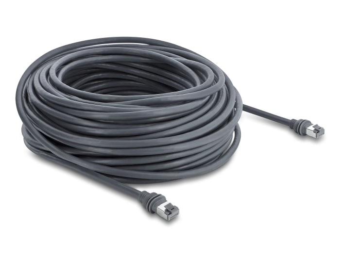Delock 90676 Rj45 Patch Cable Cat.6 Compatible With Starlink Gen3 - 23M Grey