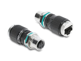 Delock 90663 M12 Adapter D-Coded 4 Pin Female To Rj45 Jack