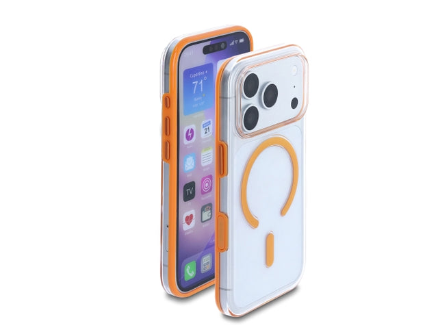 Delock 81642 Protective Case For Iphone 17 Pro Compatible W/ Magsafe Orange