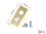 Delock 93302 Titanium Replacement Blades For Worx Landroid 30Pcs