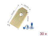 Delock 93306 Titanium Blades For Husqvarna/Gardena/Segway 0.5Mm 30Pcs