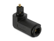 Delock 84597 Toslink Adapter Male To Female, 90° Angled And 360° Rotatable