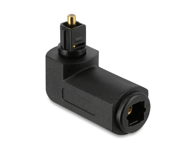 Delock 84597 Toslink Adapter Male To Female, 90° Angled And 360° Rotatable