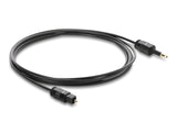 Delock 88065 Toslink Cable Mini Toslink 3.5Mm Male To Toslink Female, 1.5M