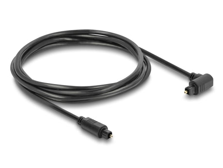 Delock 90929 Toslink Cable 90° Angled Male To Straight Male, Ø 4 Mm, 1.5 M