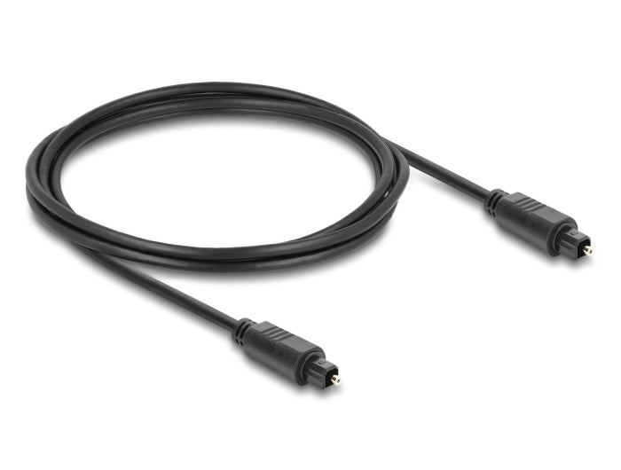 Delock 90925 Toslink Cable Male To Male, � 4 Mm, 2 M, Black