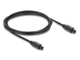 Delock 90925 Toslink Cable Male To Male, � 4 Mm, 2 M, Black