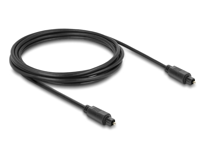 Delock 90926 Toslink Cable Male To Male, Ø 4 Mm, 3 M, Black