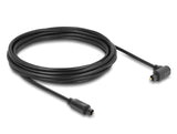Delock 90932 Toslink Cable 90° Angled Male To Straight Male, Ø 4 Mm, 5 M, Black