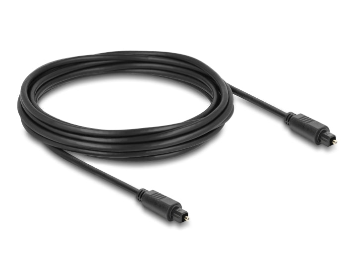 Delock 90927 Toslink Cable Male To Male, Ø 4 Mm, 5 M, Black