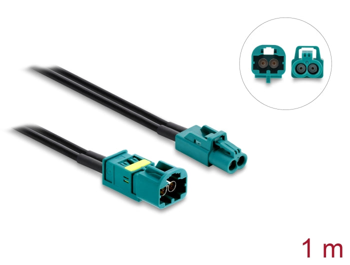 Delock 91469 Cable Mini Fakra Z Jack Dual To Mini Fakra Z Plug Dual