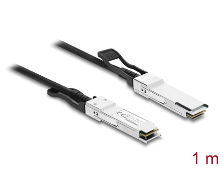 Delock 87551 Twinax Cable Qsfp28 Male To Qsfp28 Male 100 Gbps 1 M