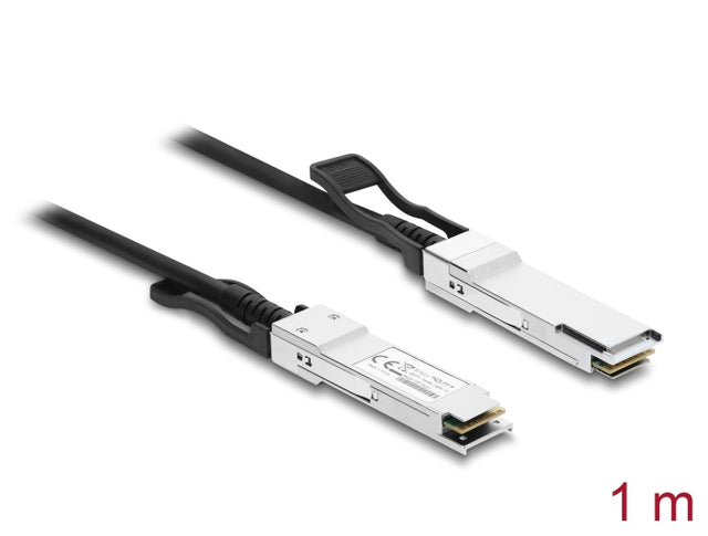 Delock 87551 Twinax Cable Qsfp28 Male To Qsfp28 Male 100 Gbps 1 M