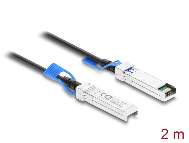 Delock 84084 Twinax Cable Sfp28 Male To Sfp28 Male 25 Gbps 2 M