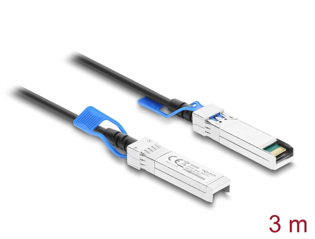 Delock 84086 Twinax Cable Sfp28 Male To Sfp28 Male 25 Gbps 3 M