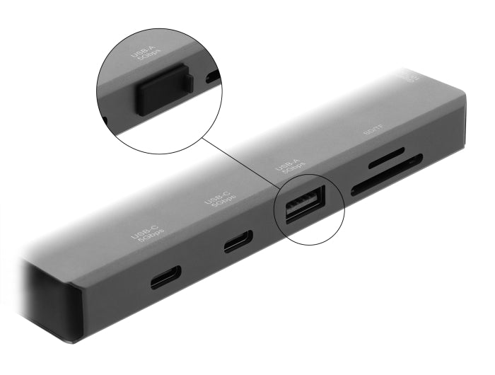 Delock 87490 Dust Cover For Usb Type-A Female 10 Pieces Silicone Black