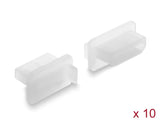 Delock 87423 Dust Cover For Hdmi-A Female 10 Pieces Silicone Transparent