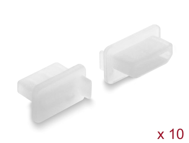 Delock 87423 Dust Cover For Hdmi-A Female 10 Pieces Silicone Transparent