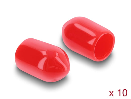 Delock 60912 Dust Cover For Sma Jack 10 Pieces Silicone Red