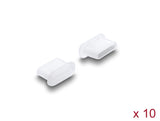 Delock 87409 Dust Cover For Usb Type-C� Female 10 Pieces Silicone Transparent