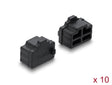 Delock 87547 Dust Cover For Rj45 Jack 10 Pieces Silicone Black