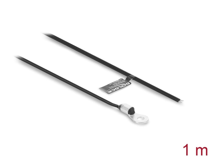 Delock 91807 M4 Temperature Sensor Cable Fep 2-Wire 3950K 1M