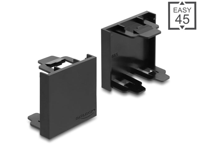 Delock 81670 Easy 45 Module Cover Plate 45 X 45 Mm Black