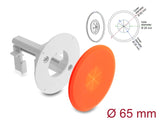 Delock 91412 Silicone Cable Bushing Round � 65 Mm For Wall / Desktop Mounting