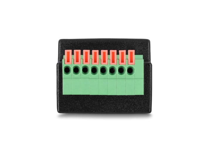 Delock 91243 Rj45 Jack To Terminal Block With Push Button Adapter 90� Angled