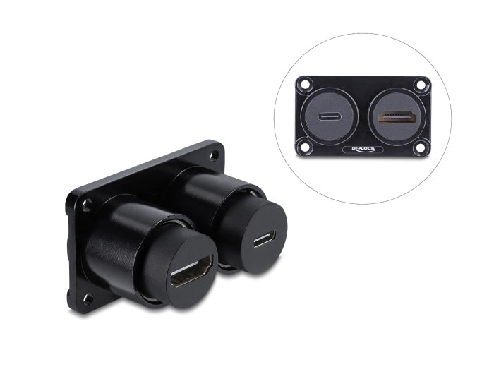 Delock 91173 Dual Socket Usb 10 Gbps Usb Type-C Female Pd 100 W Female
