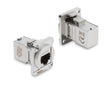 Delock 91176 D-Type Module Rj45 Jack To Jack 90° Angled Cat.6A Silver