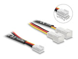 Delock 91429 Y-Fan Cable 1 X 3 Pin Female To 2 X 3 Pin Male With 10 Cm