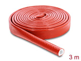 Delock 19095 Fire-Proof Sleeving Silicone-Coated 3 M X 10 Mm Red