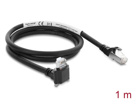 Delock 80962 Gige Camera Cable Rj45 90° 28Mm Cat.6, 1M