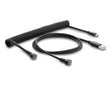 Delock 90992 Magnetic Coiled Cable Usb 2.0 Type-A Male To Pogo 4 Pin Male
