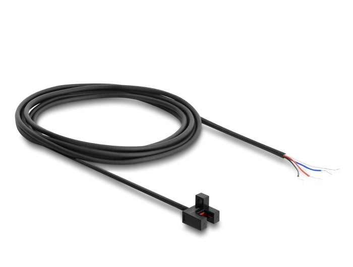 Delock 91869 Forked Light Barrier 5 Mm Type F Pnp L/D Switchable 2 M