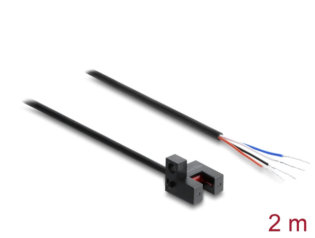 Delock 91870 Forked Light Barrier 5 Mm Type R Npn L/D Switchable 2 M