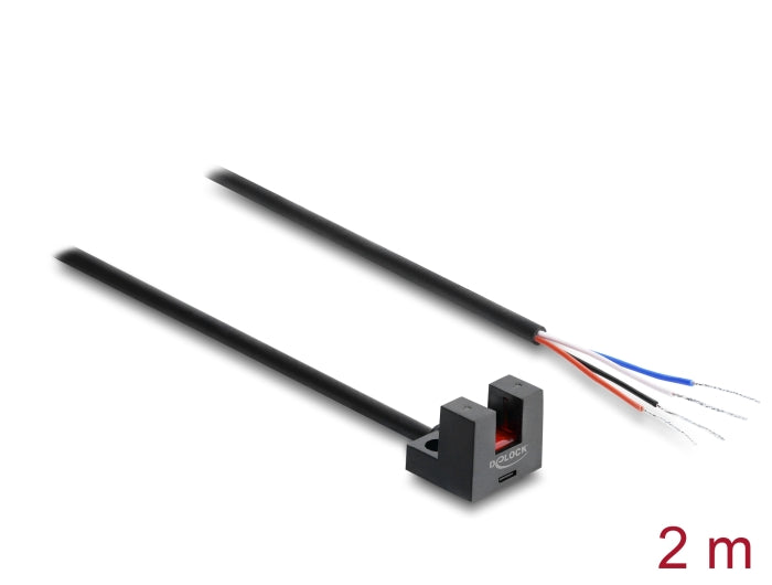 Delock 91867 Forked Light Barrier 5 Mm Type L Pnp L/D Switchable 2 M
