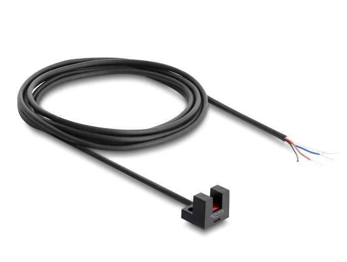 Delock 91867 Forked Light Barrier 5 Mm Type L Pnp L/D Switchable 2 M