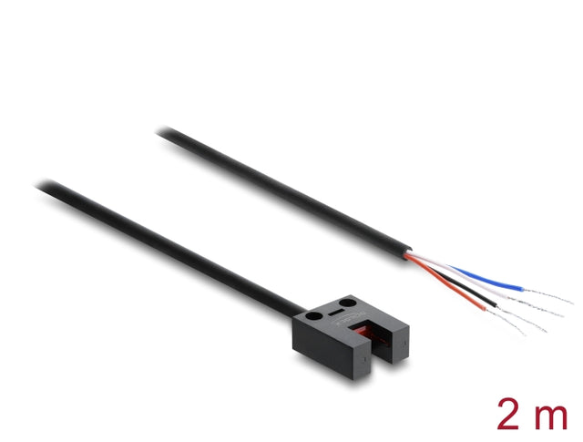 Delock 91873 Forked Light Barrier 5 Mm Type U Pnp L/D Switchable 2 M