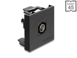 Delock 91962 Easy 45 Module Bnc Female To Bnc Female 50 Ohm Black