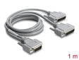 Delock 67610 Y-Cable Adapter Serial Rs-232 Lfh D-Sub Hd 60 Pin Male, 1 M Grey