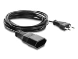 Delock 81628 Euro Plug Extension Cee7/16 Male To Female, 2 X 0.75 Mm², 3M