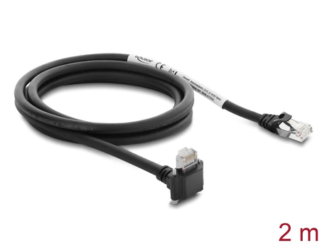 Delock 80963 Gige Camera Cable Rj45 90° 28 Mm Cat.6, 2 M