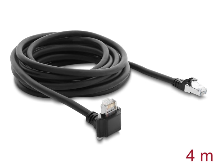 Delock 80967 Gige Camera Cable Rj45 90° 28 Mmcat.6, 4M