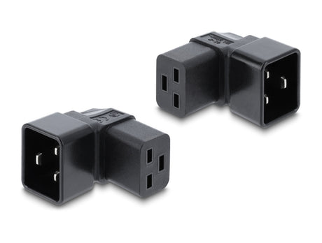 Delock 80658 Power Adapter Iec 60320, C20 To C19, Male / Female, 16A, 90°