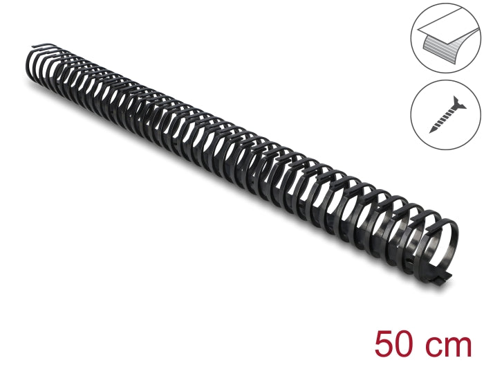 Delock 22077 Cable Duct Flexible Self-Adhesive Screwable 45 X 46 Mm, 50 Cm Long